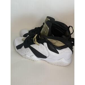 JORDAN Air Jordan 7 Retro Mens 9.5 White Gold Black Basketball Iconic